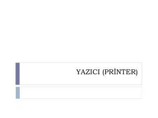 yazici pr nter