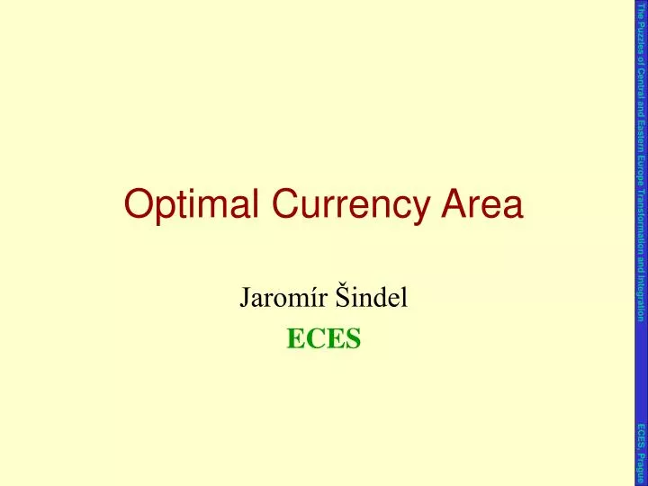 opti mal currency area