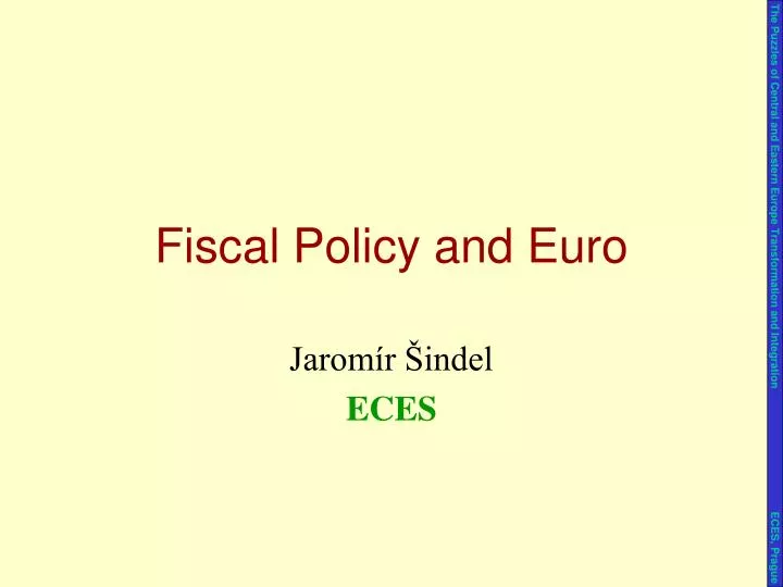 fiscal policy and euro