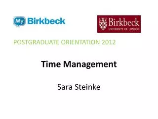 Time Management Sara Steinke