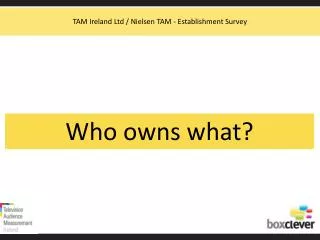 Who owns what?