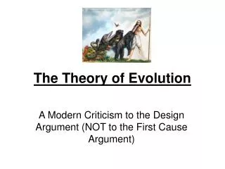 The Theory of Evolution