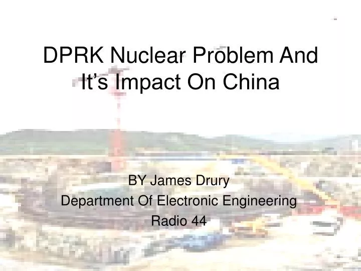 dprk nuclear problem and it s impact on china