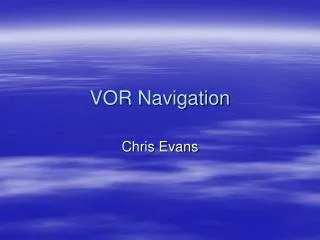 VOR Navigation