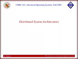 Distributed System Architectures