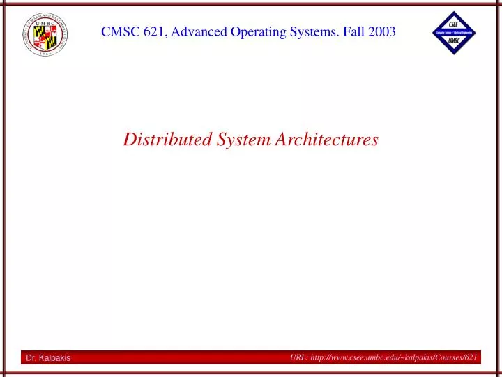 distributed system architectures