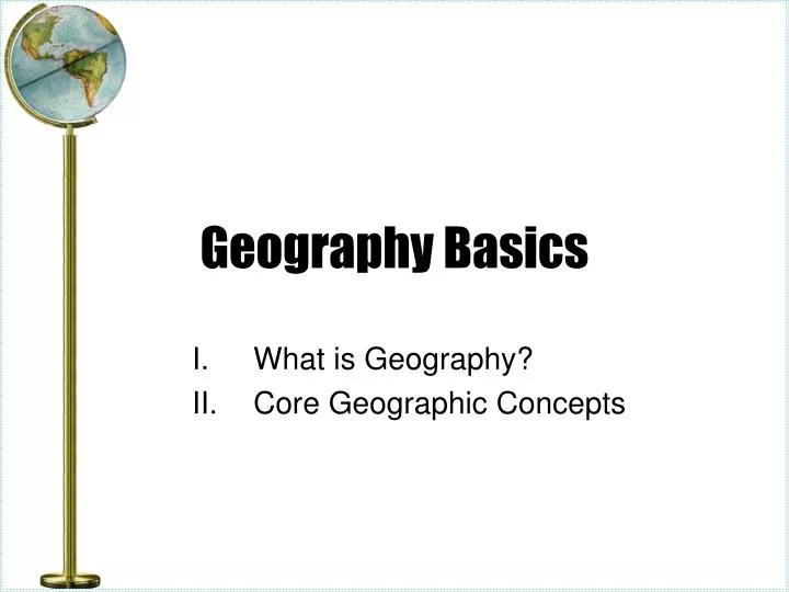 geography basics