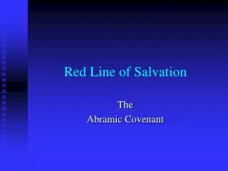 Red Line of Salvation
