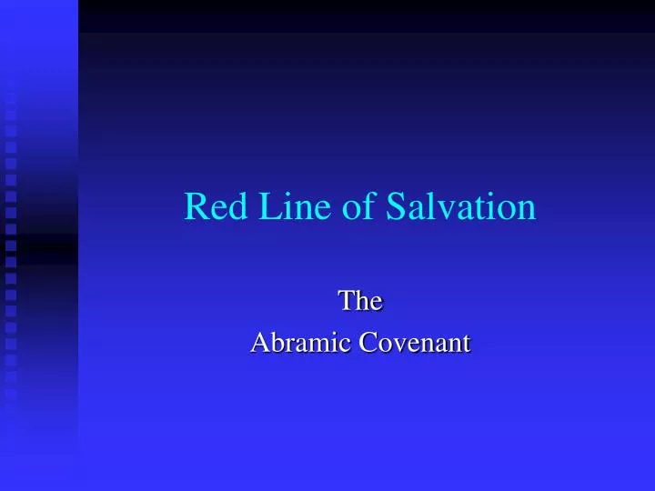 red line of salvation