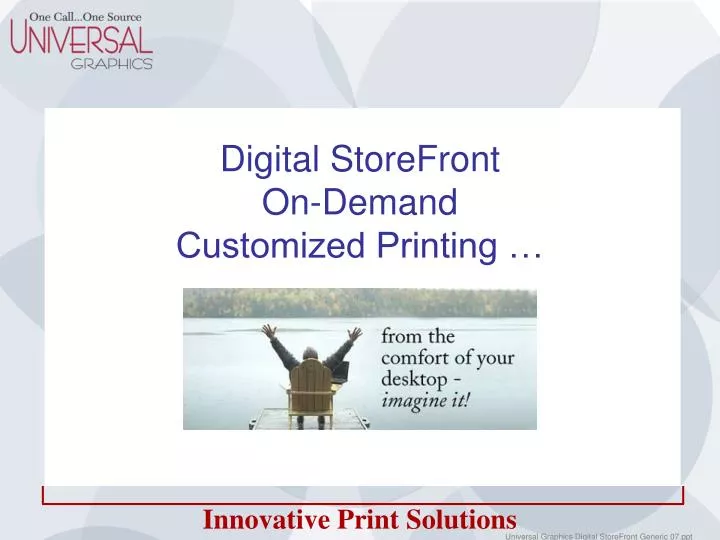 digital storefront on demand customized printing