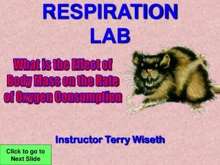 RESPIRATION LAB