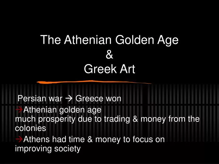 the athenian golden age greek art