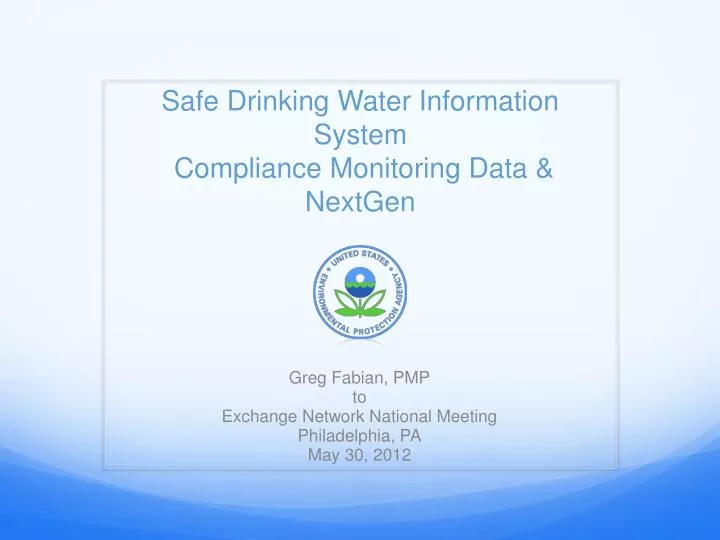 safe drinking water information system compliance monitoring data nextgen