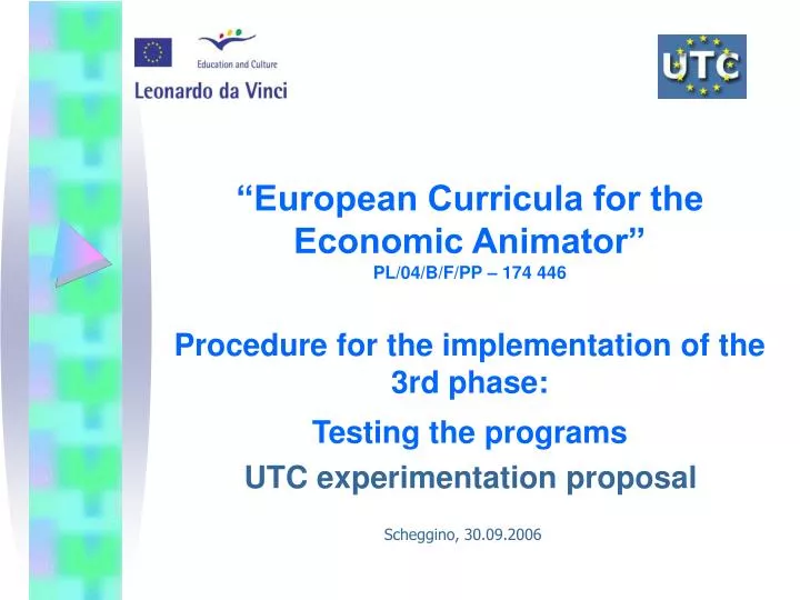 utc experimentation proposal