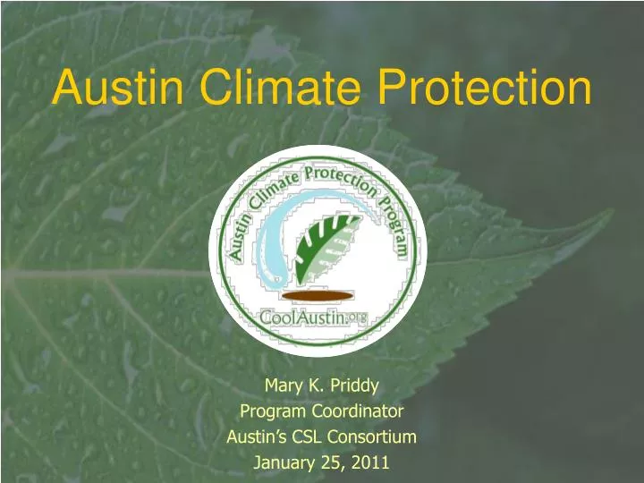 austin climate protection
