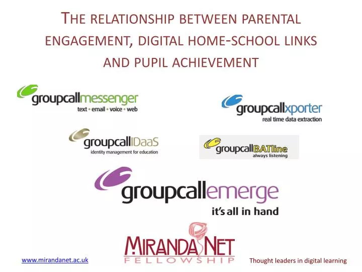 the relationship between parental engagement digital home school links and pupil achievement