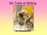 Six Traits of Writing - slide 1