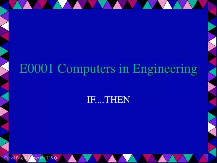 e0001 computers in engineering