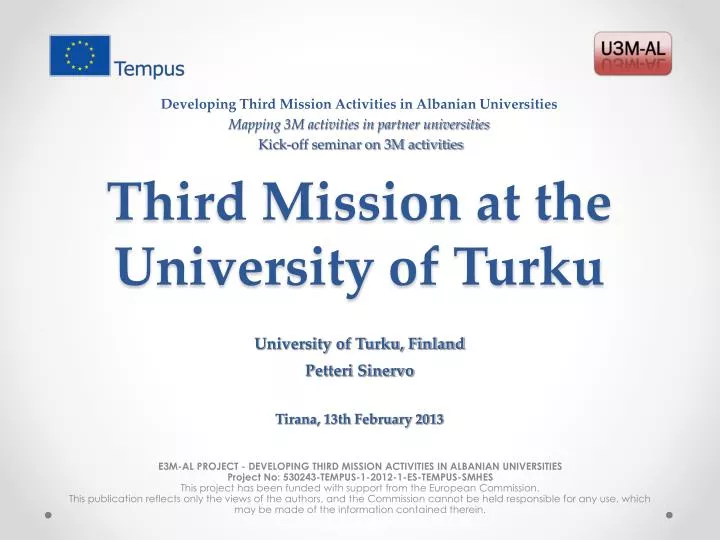 third mission at the university of turku