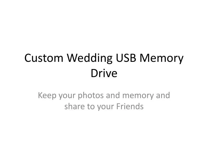 custom wedding usb memory drive