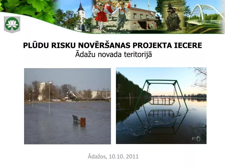 pl du risku nov r anas projekta iecere da u novada teritorij