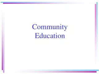 Community Education