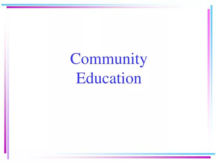 community education