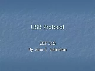USB Protocol