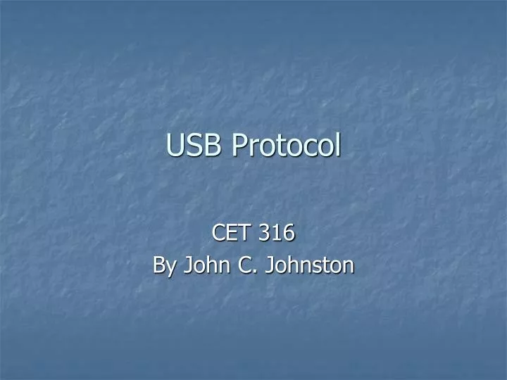 usb protocol