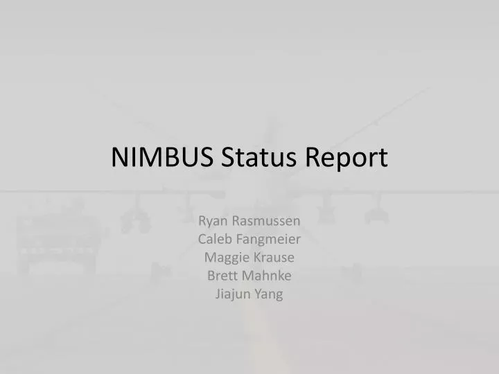 nimbus status report