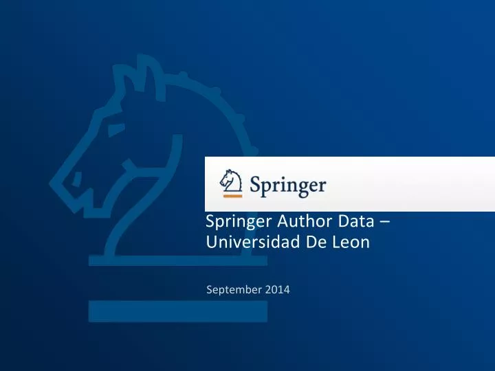 springer author data universidad de leon