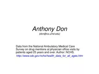 Anthony Don (don@cs.umd)