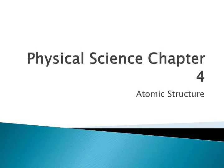 physical science chapter 4