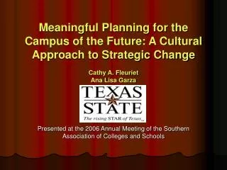Presented at the 2006 Annual Meeting of the Southern Association of Colleges and Schools