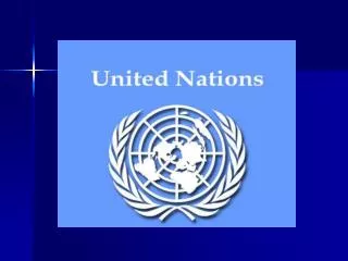 The UN was first adopted by those nations allied in opposition to Germany and Japan during WWII.