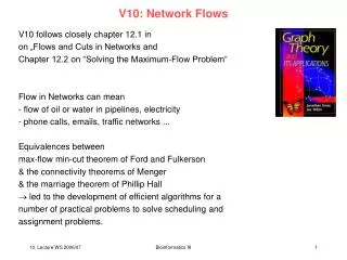 V10: Network Flows
