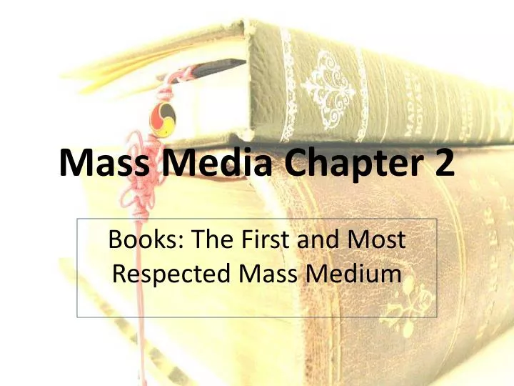 mass media chapter 2