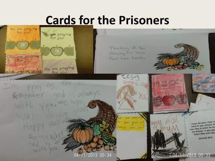 cards for the prisoners
