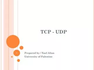 TCP - UDP