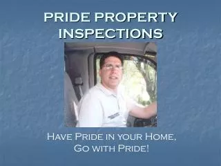 PRIDE PROPERTY INSPECTIONS