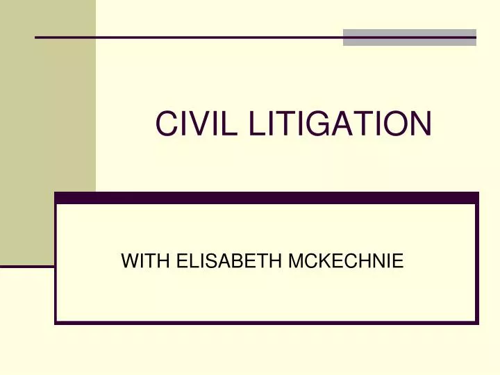 civil litigation