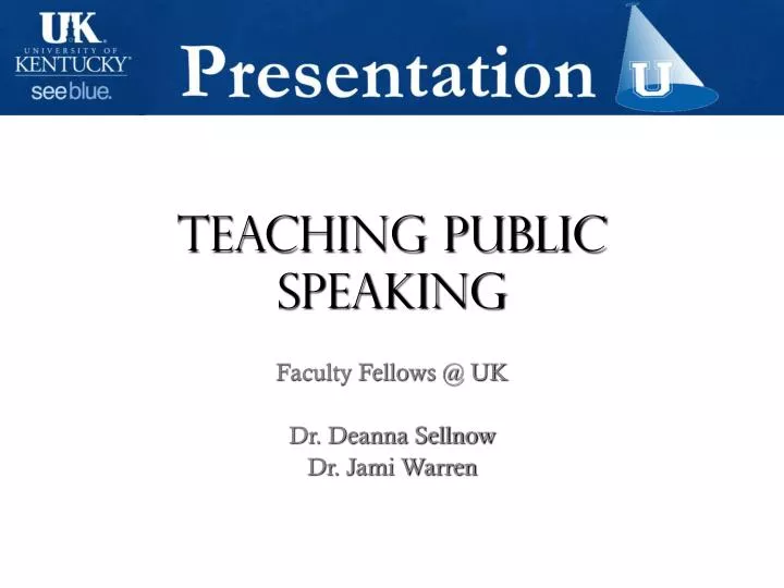 teaching public speaking