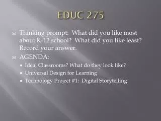 EDUC 275