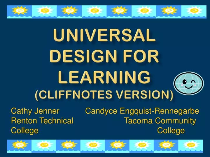 universal design for learning cliffnotes version