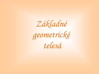 z kladn geometrick teles