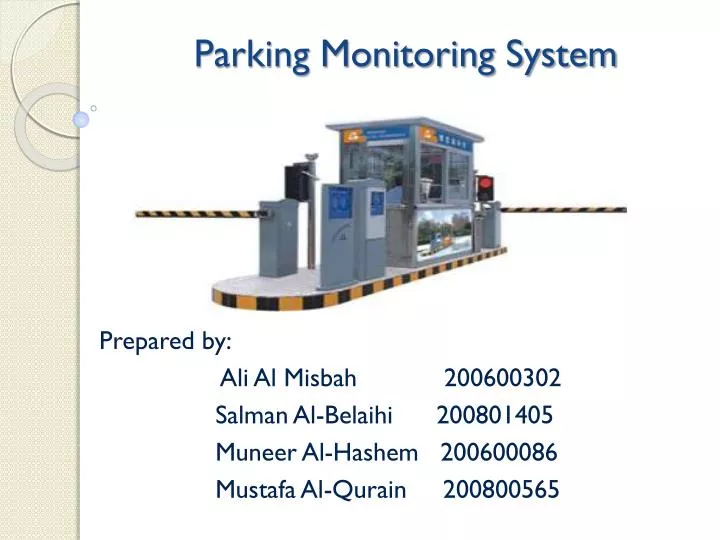 parking monitoring system