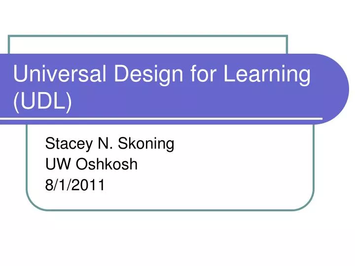 universal design for learning udl