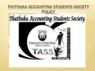 Thuthuka accounting students society policy