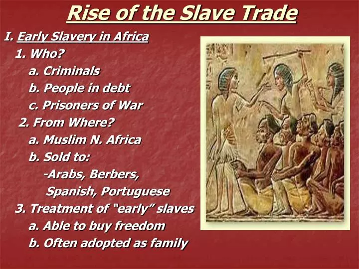 rise of the slave trade