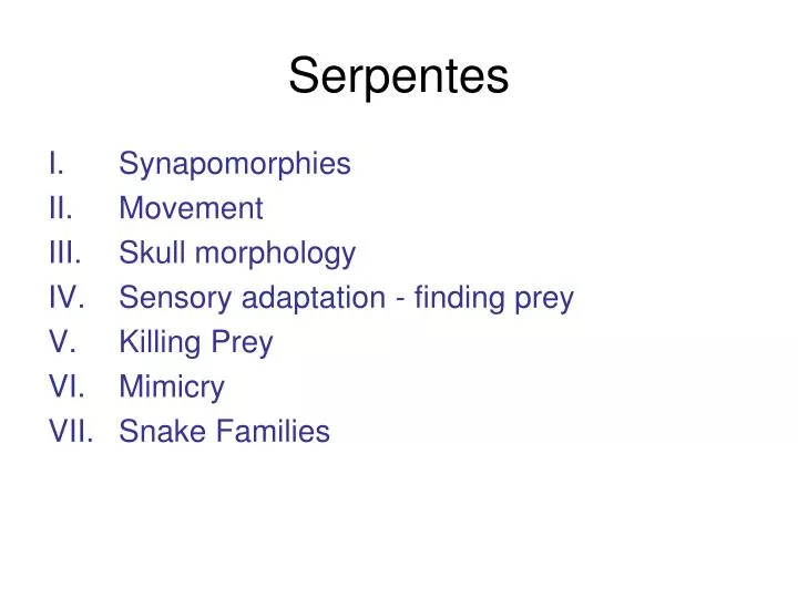 serpentes